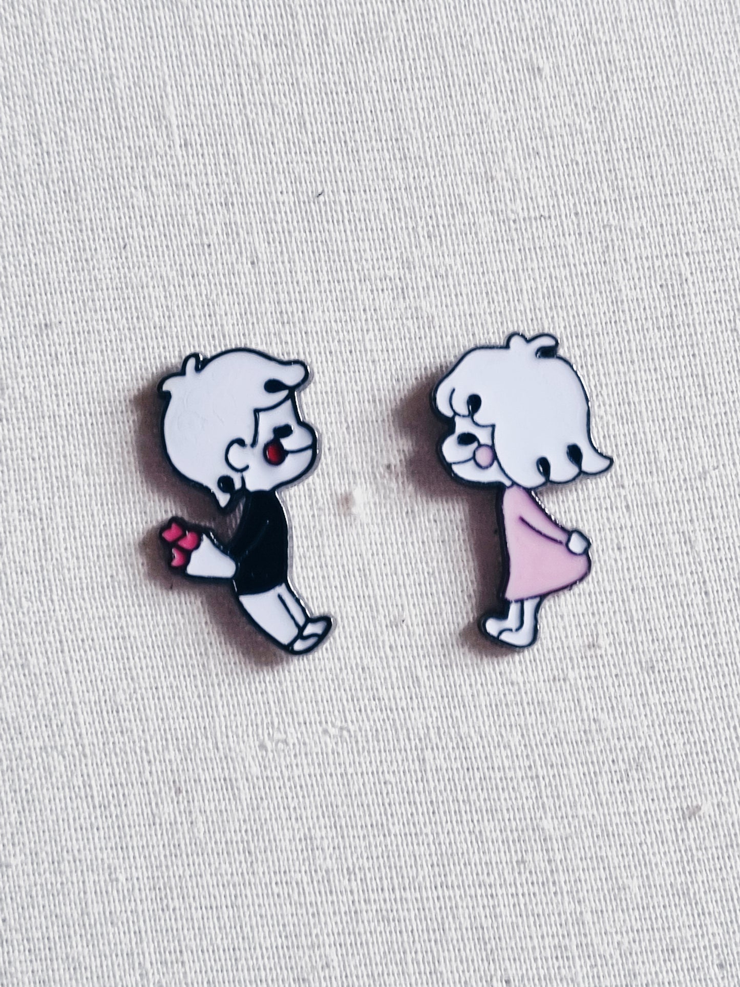 Be Mine Enamel Pin Badge Set