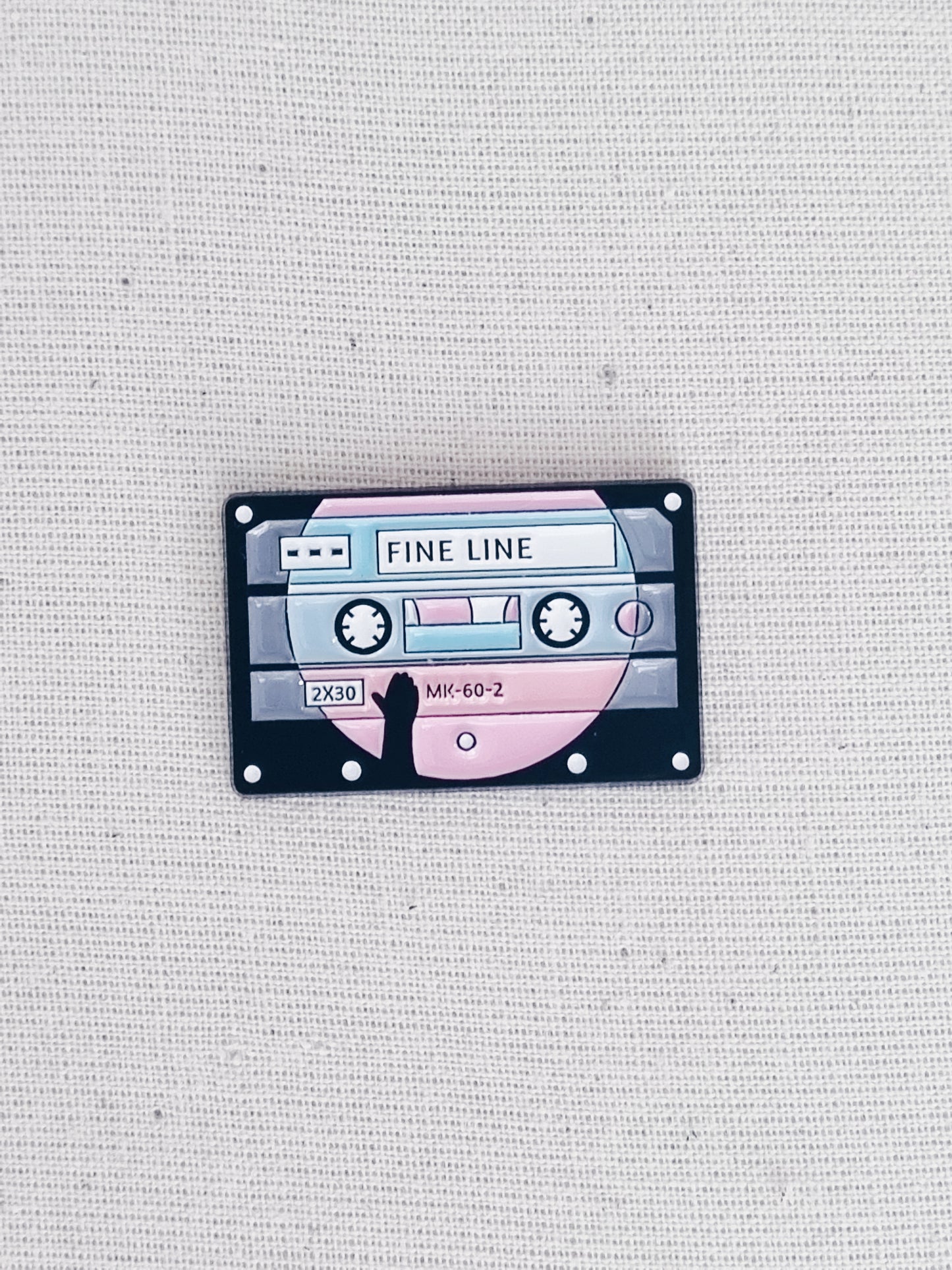 Fine Line Enamel Pin Badge