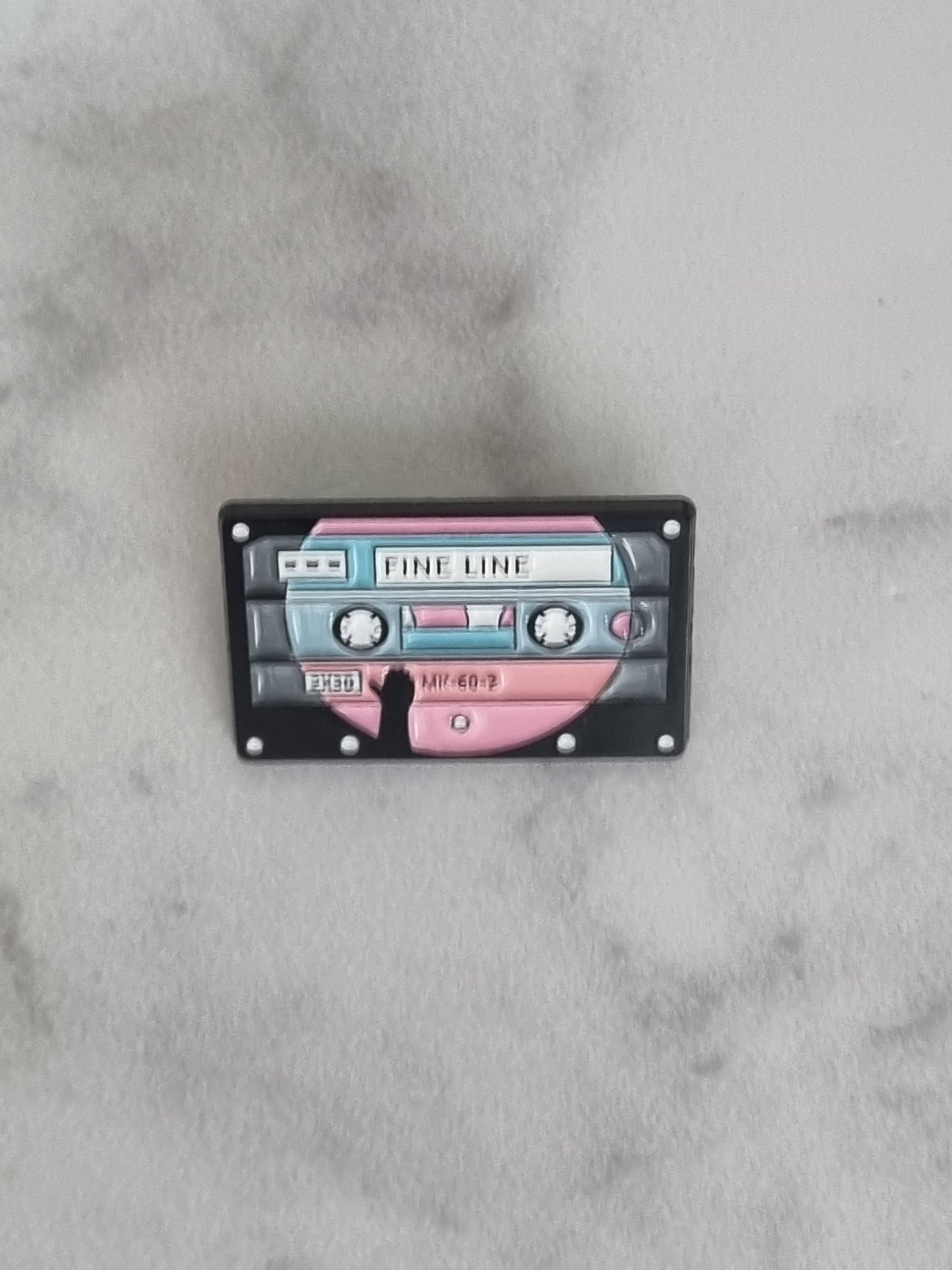 Fine Line Enamel Pin Badge