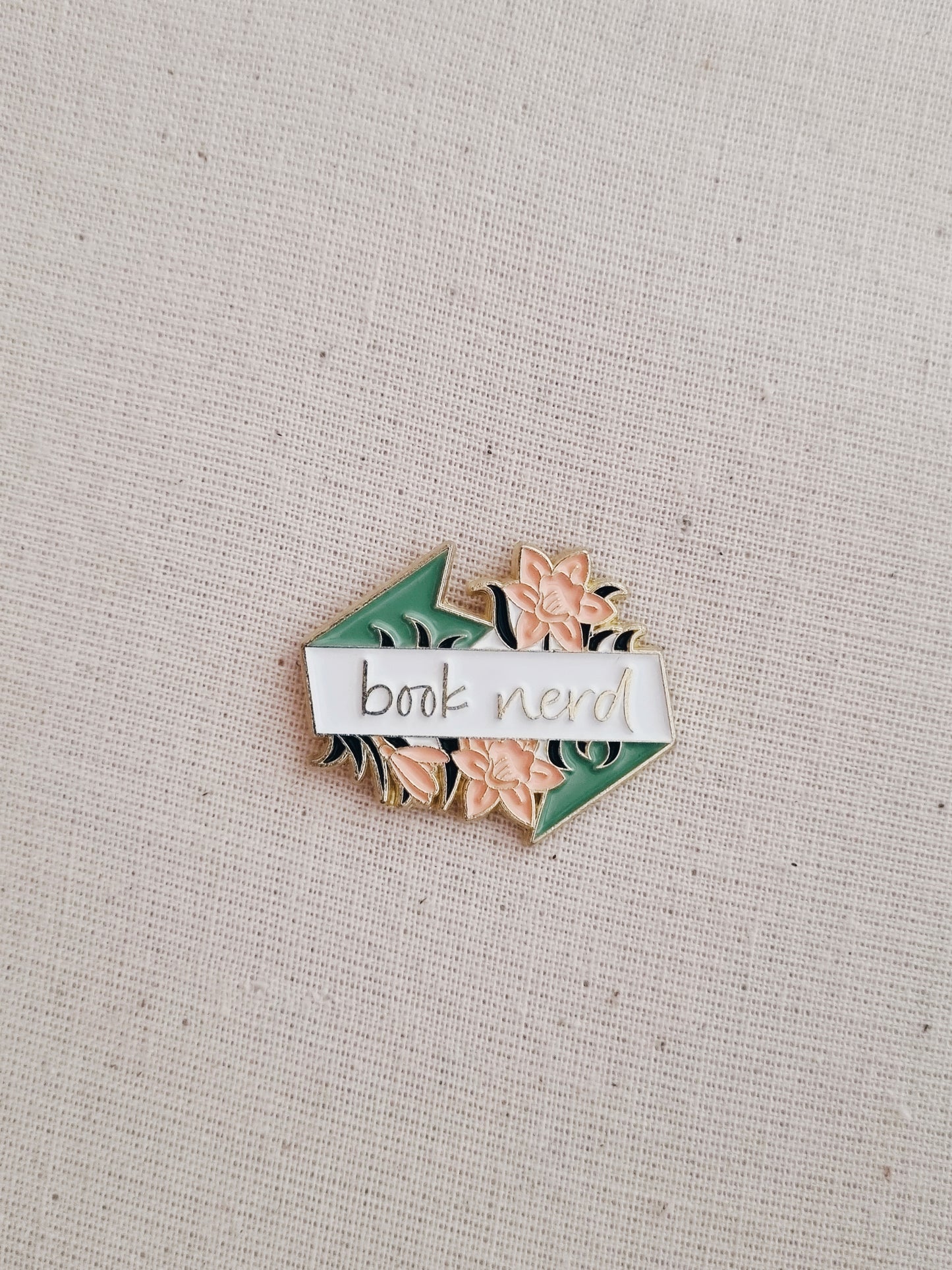 Book Nerd Enamel Pin Badge