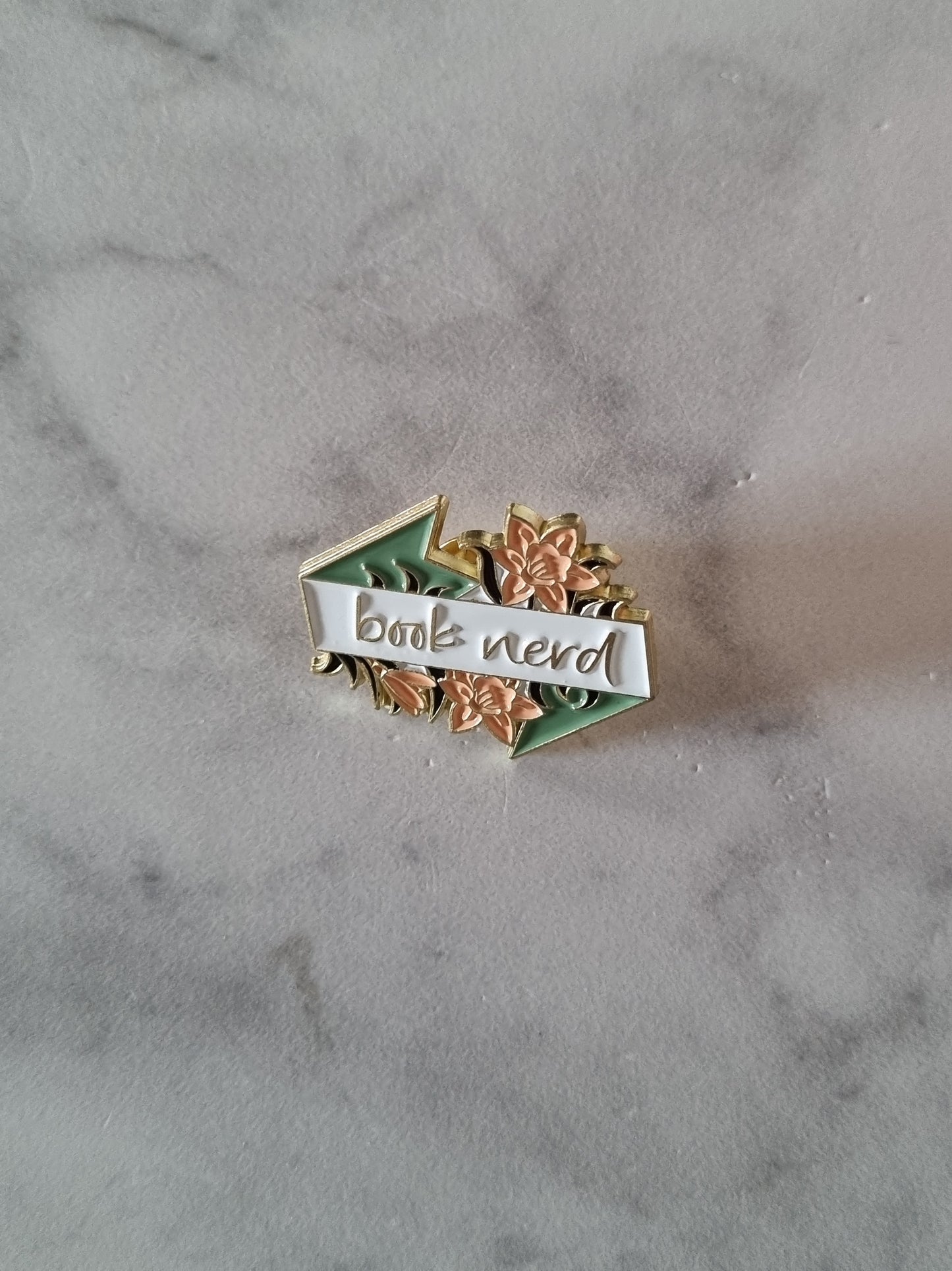 Book Nerd Enamel Pin Badge