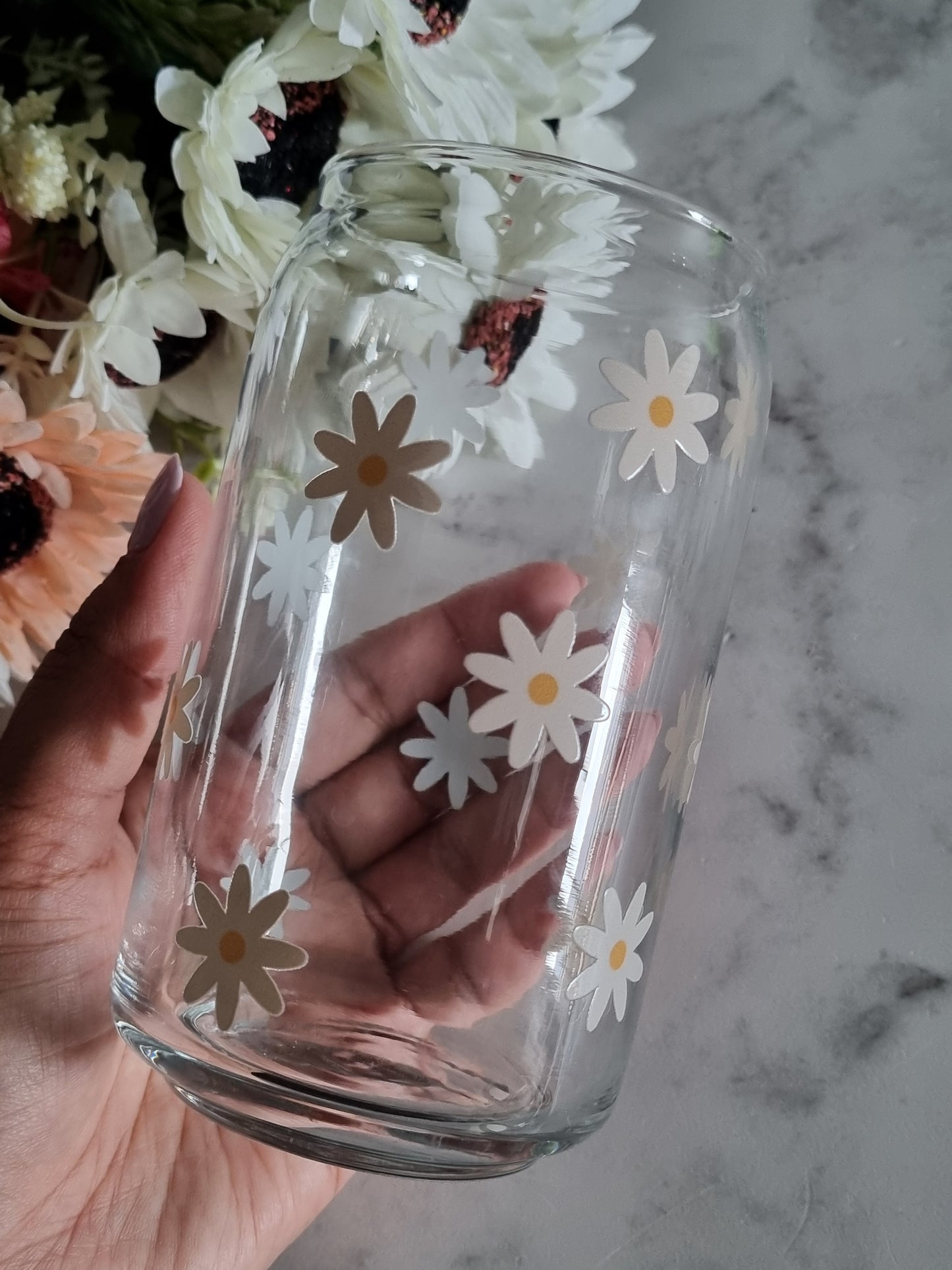 DREAMY DAISY CAN GLASS