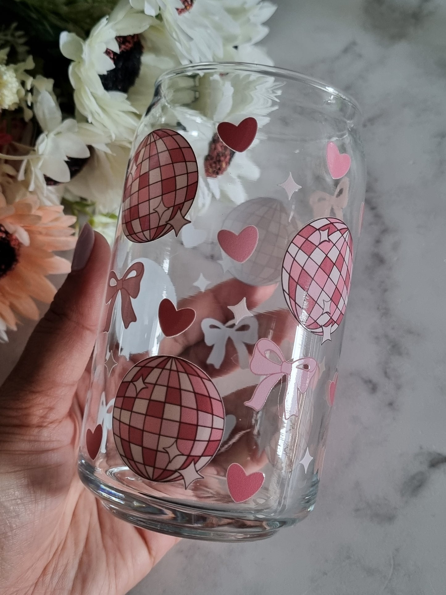 Disco Diva Can Glass