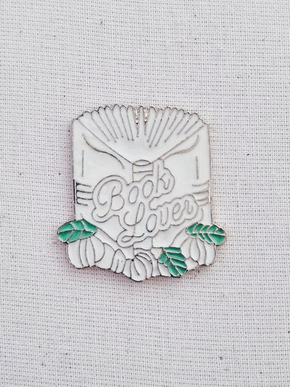 Book Lovers Enamel Pin Badge