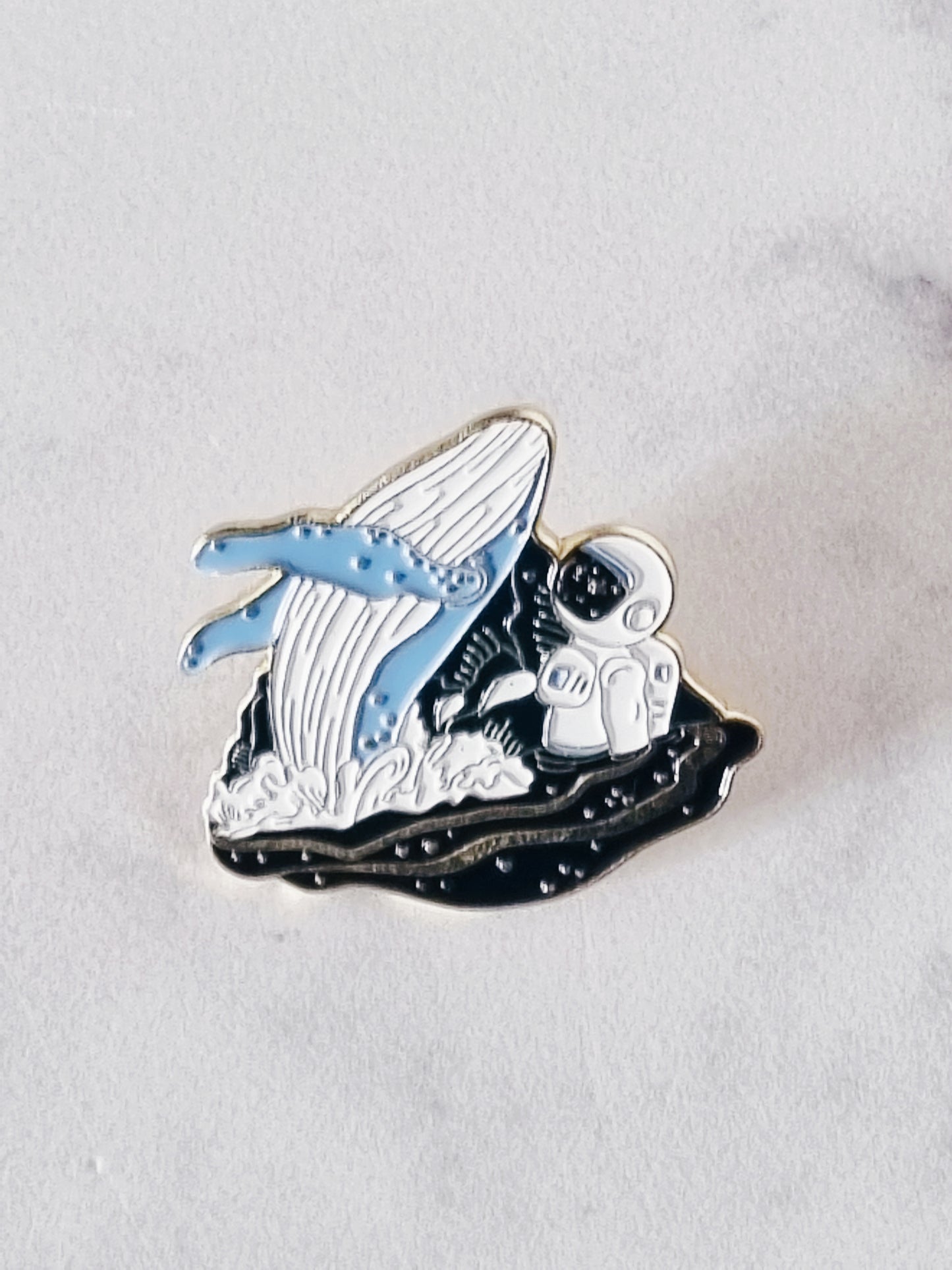 Space Dive Enamel Pin Badge