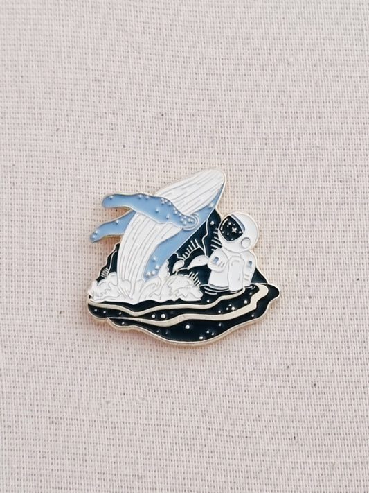Space Dive Enamel Pin Badge