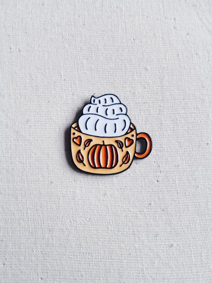 Pumpkin Spice Enamel Pin Badge