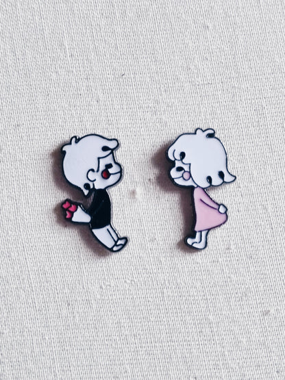 Be Mine Enamel Pin Badge Set