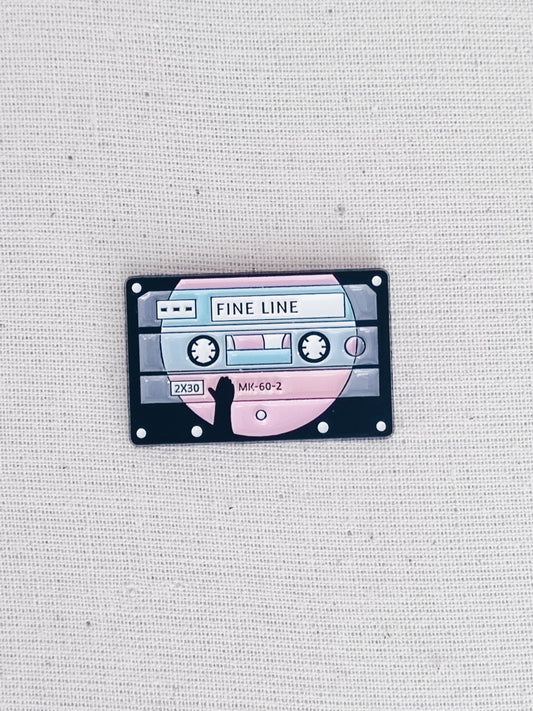 Fine Line Enamel Pin Badge