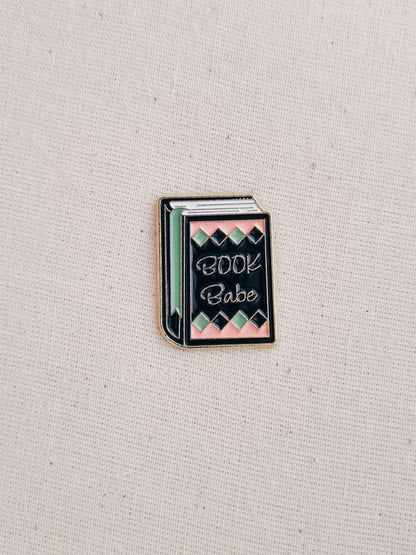 Book Babe Enamel Pin Badge