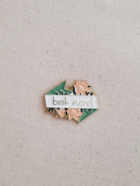 Book Nerd Enamel Pin Badge