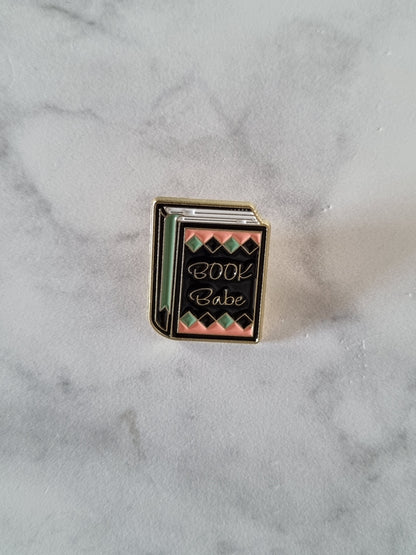 Book Babe Enamel Pin Badge