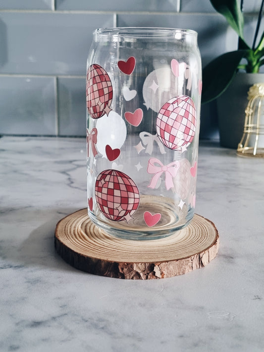 Disco Diva Can Glass