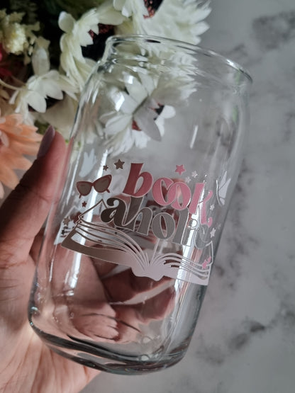BOOKAHOLIC CAN GLASS