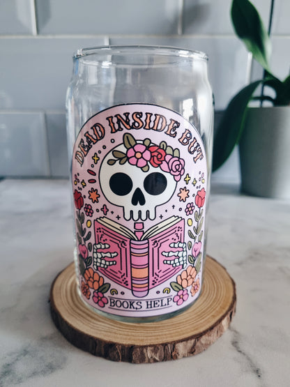 BOOKS HELP CAN GLASS