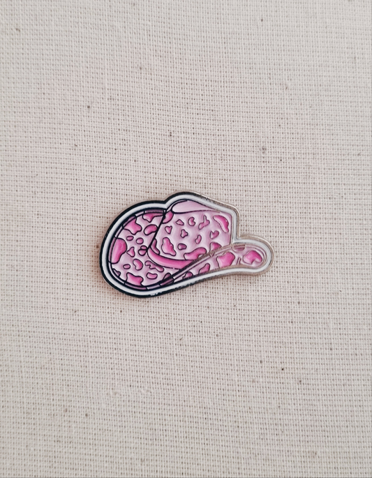 Cowgirl Hat Enamel Pin Badge