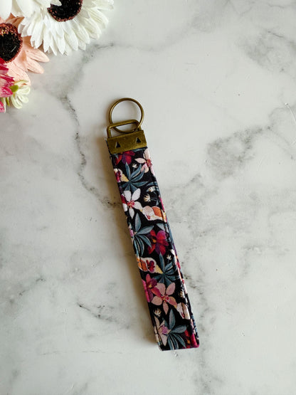 Dark Botanica Wristlet