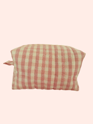 Pink Gingham Boxy Bag