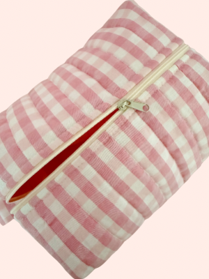 Pink Gingham Boxy Bag