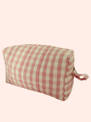 Pink Gingham Boxy Bag