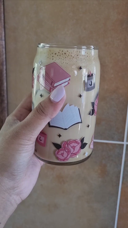 COZY READER CAN GLASS